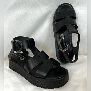 New Circus NY by Sam Edelman Women's Katy Black Fisherman Sandal / Sz 8